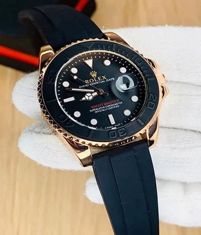 Rolex Yacht Master Black Strap