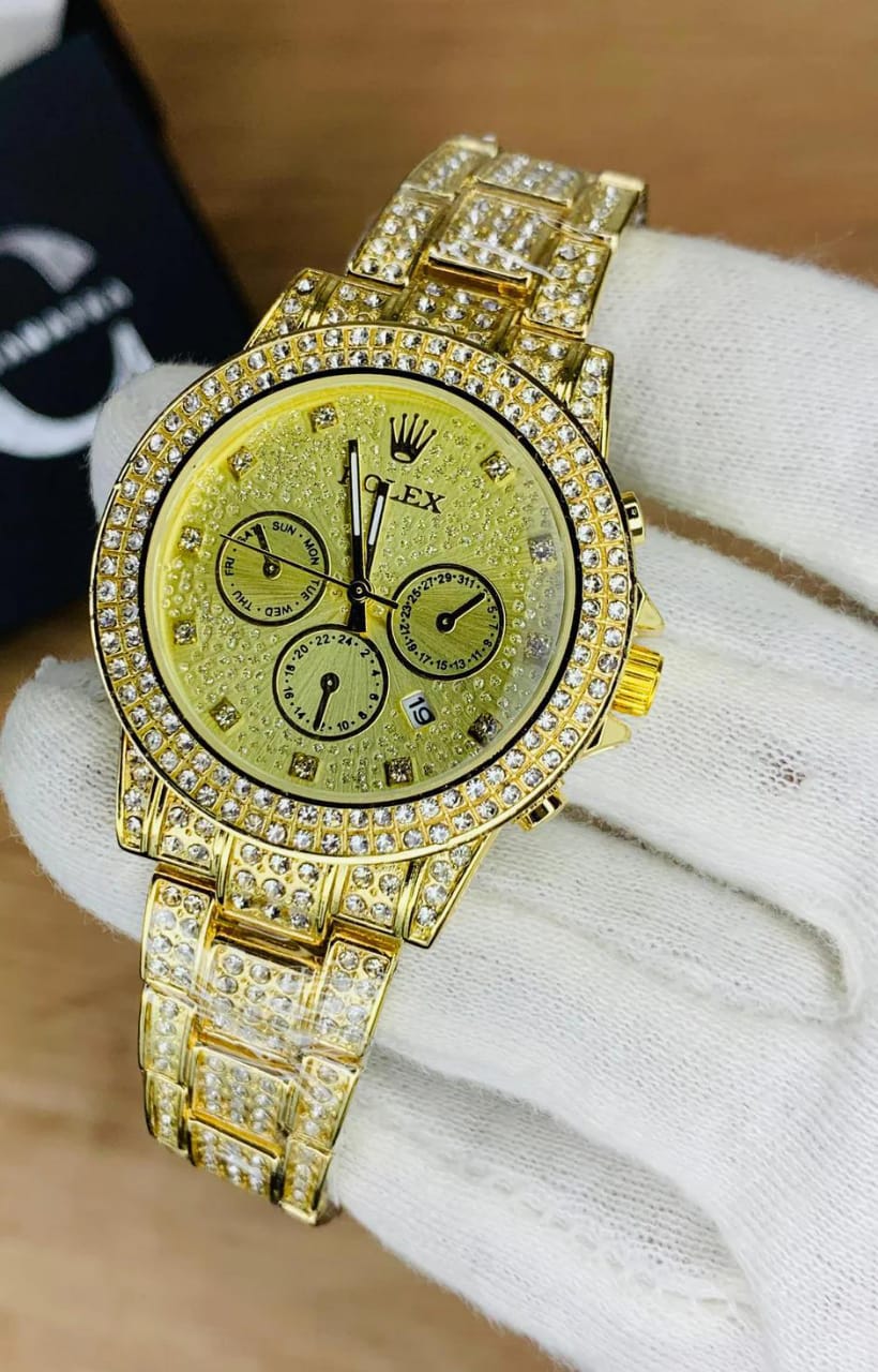 Rolex Ice Stone Full Golden