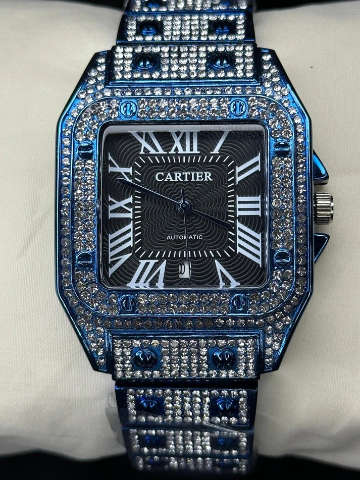 Cartier Stone Watch | Blue With Black Dial