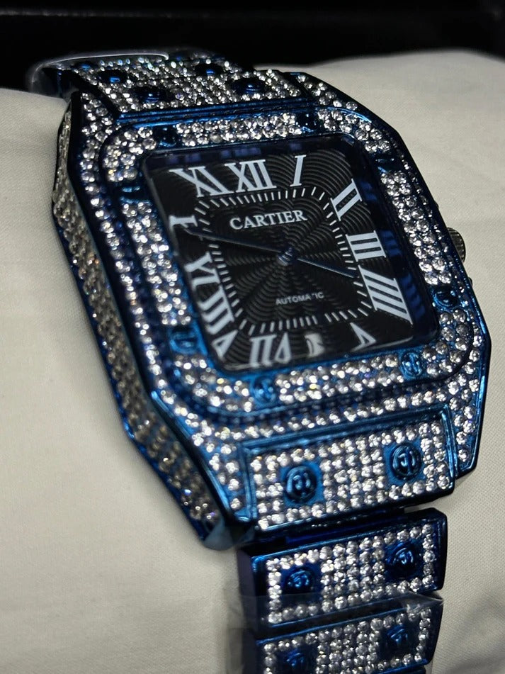 Cartier Stone Watch | Blue With Black Dial