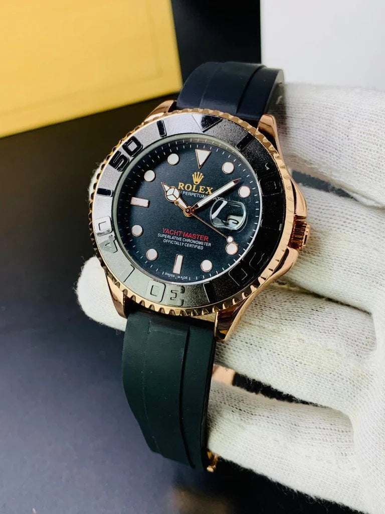 Rolex Yacht Master Black Strap